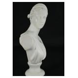 Artemis Diana Bust in Bisque Porcelain