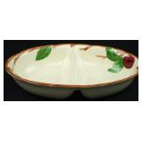 FRANCISCAN EARTHENWARE APPLE DIVIDED SERVING BOWL