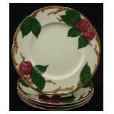(4) FRANCISCAN EARTHENWARE APPLE SALAD PLATES