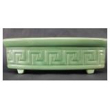 0VINTAGE RED WING USA POTTERY GREEN PLANTER #749