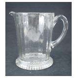 VINTAGE PRESSED GLASS PITCHER
