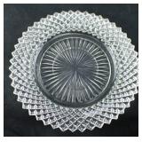 VINTAGE CUT GLASS SMALL PLATE
