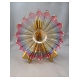 VINTAGE CARNIVAL GLASS DISH