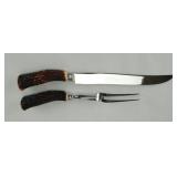 Sheffield Everbrite Stainless Carving Fork & Knife