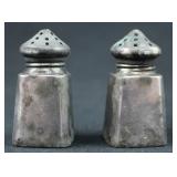 STERLING SILVER SALT AND PEPPER SHAKERS