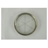 Set of Eight Sterling Silver and Glass Coasters