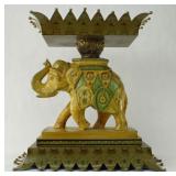 Metal and Resin Elephant Planter