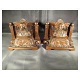 Pair of Shakespeare Brass Book Ends 9991