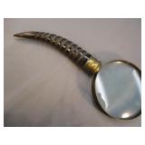 BRASS & PLASTIC MAGNIFYING GLASS