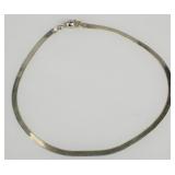 Sterling Silver Herringbone Necklace