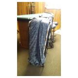 Fold away bed on wheels