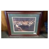 Framed Printed Picture of Billiard Room