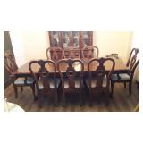 11 Piece Wood Dining Table Set