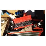 Craftsman Tool Box and Items on top of tool box