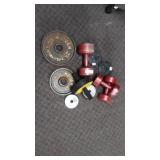 Assorted exercise Weights