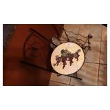 Metal Folding Decorative Chair, Wine Rack, & Angel