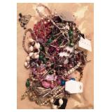 Assorted Cosmetic Jewelry in ornate box