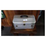 Vintage JC Higgins Aluminum Tackle Box w/ Lures