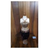 Female Torso Mannequin on wooden stand