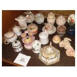 Assorted Tea Set Pieces for serving sugar/jam