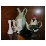 6 Various Vase and Pitchers