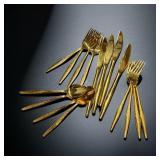 Golden Bouquet Flatware Service for 4 (16 Pieces)