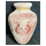 VINTAGE NATIVE AMERICAN POTTERY KOKOPELLI VASE