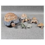 Wade Porcelain Turtle Collection w/Trinket Boxes +