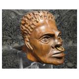 Vintage African Tribal Man Figural Smoking Pipe