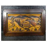 German Black Forest Folk Art Wood Carved Table