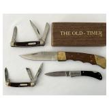 Old Timer Advertising Pocket Knives Lockback  Mr