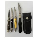 Kabar w Sheath, Imperial Fish Scaling Lockback