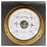 Vintage Foster Callear England Brass Barometer