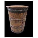 Antique Wood Barrel