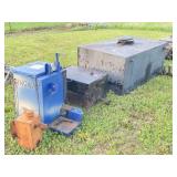4 ASPHALT TAR POTS FROM TRUCK BED SIZE DOWN TO