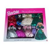 Barbie Dolls 8 Deluxe Gowns Big Box NIB
