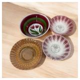 Scion Pottery Bowls (1 Chipped) Peach Luster Bowl