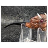 Vintage Hand Carved Italian Briarwood Buffalo