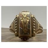 1948  Josten 10K Yellow Gold, White & Rose Class