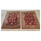 Pair Wool Area Rugs