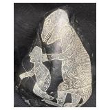 PERUVIAN CARVED ICA STONE DINOSAUR