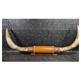 Mounted Cattle Horns