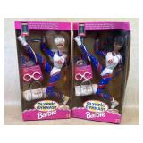 Two 1995 Olympic Gymnast Barbie Dolls