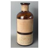 Antique Fluid Extract Coca Leaves Amber Glass