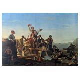 Large George Caleb Bingham - Jolly Flatboatmen i
