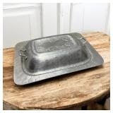Hand Wrought Hammered Aluminum Serving Serving