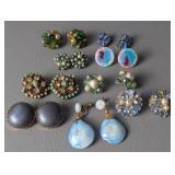 Vintage Clip on & Screw Back Earrings, Coro , Wst