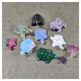 Natural Stone Carved Turtle Collection