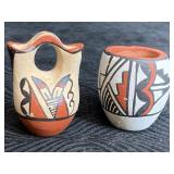 MINIATURE SOUTHWESTERN POTTERY BOTH SIGNED JEMEZ