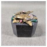 Handcrafted Jo Marz Soapstone Trinket Box